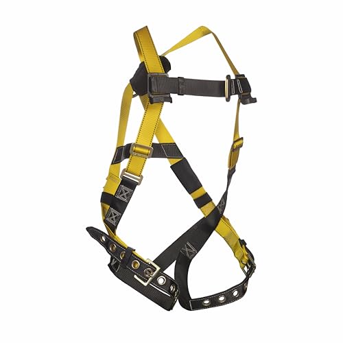 Image of Guardian 01703 Velocity Harness - Full Body Fall Protection with Pass-Through Chest & Leg Buckles | Lightweight Adjustable Design | OSHA and ANSI Compliant