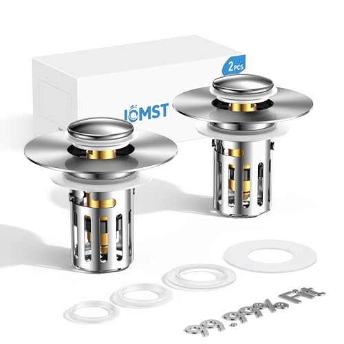 JOMST Abflussstopfen mit Siebkorb, 2 Stück