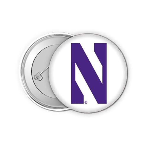 Northwestern University Wildcats Small 1-Inch Button Pin (4 Pack) Officially Licensed Collegiate Product