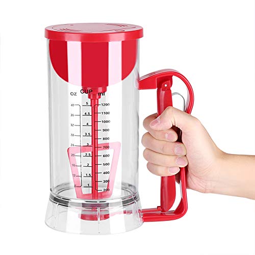 1200 ml/40 Oz Pancake Batter Dispenser, Pancake Dispenser Mixer Perfect Baking Tool for Cupcake Pancake Cake Waffle Mix