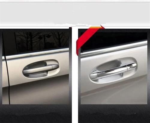 Pegatinas protectoras para manijas de Benz W212 Clase E con diseño cromado exterior 2