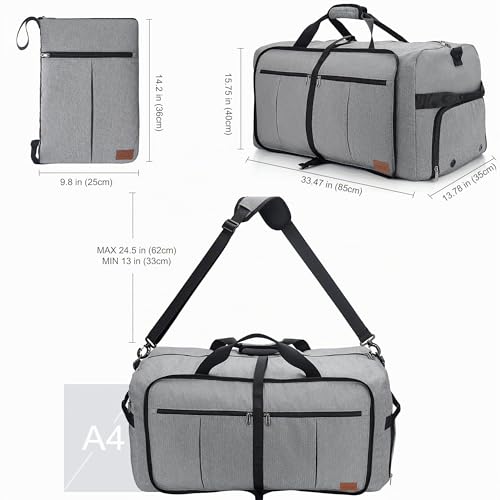 Urtala Sac de Voyage Pliable pour Homme et Femme, 120L Grand Sac Voyage – vue 2