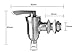 Beverage Dispenser Replacement Spigot,Brushed Stainless Steel and Ceramic Valve, Water Dispenser Replacement Faucet, fits Berkey and other Gravity Filter systems as well