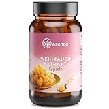 Esenca Weihrauch Kapseln 400 mg – Boswellia serrata Extrakt mit 85% Boswelliasäuren – 120 vegane Kapseln für 4 Monate – Indischer Weihrauch – ohne Magnesiumstearat – aus Deutschland