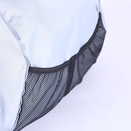 WINTI Kayak Mesh Bag Storage Pouch Seat Back Pocket Boats Reflective Stripe Gray