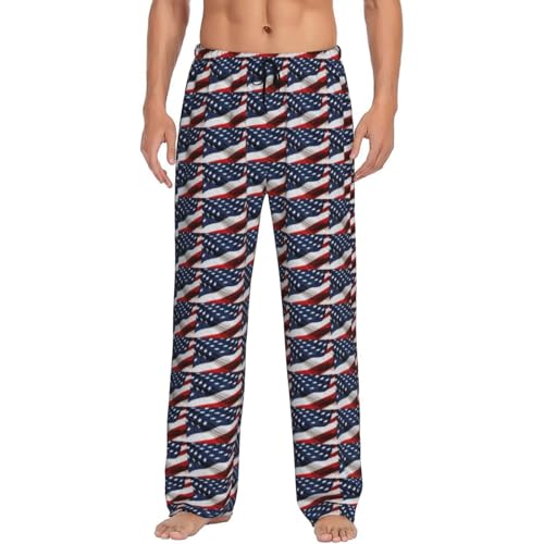 Pantalon de pyjama américain homme léger en coton respirant pour la maison