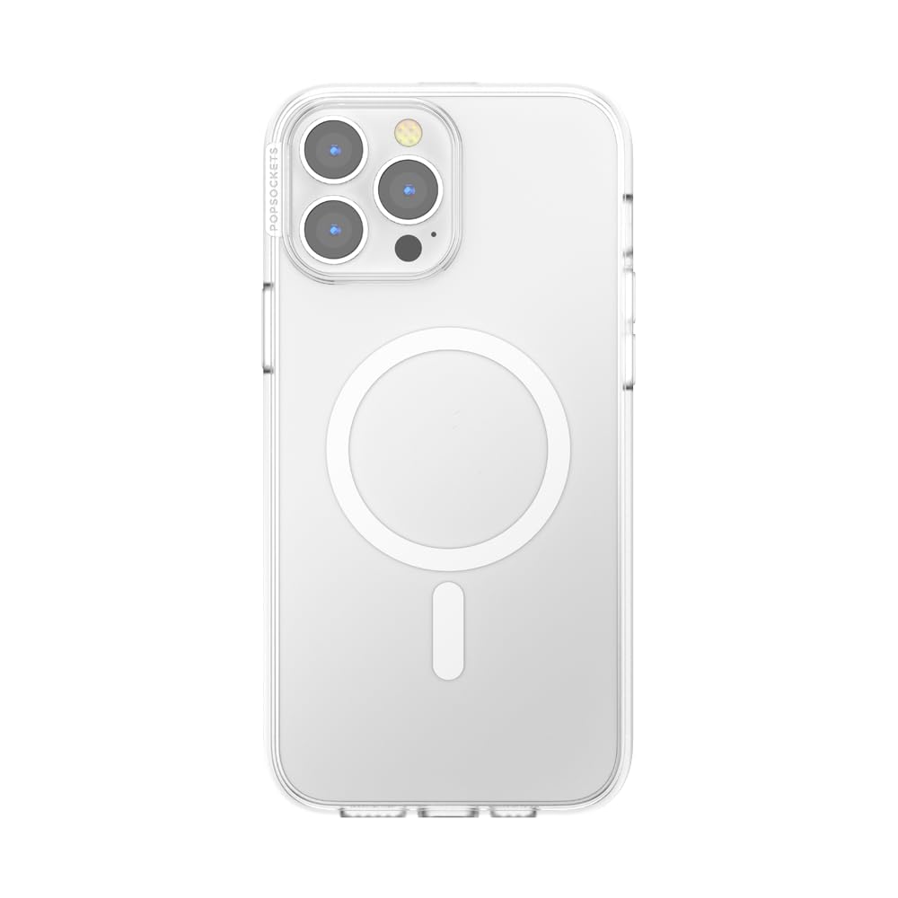 PopSockets Funda para iPhone 13 Pro MAX Compatible con MagSafe, Funda de