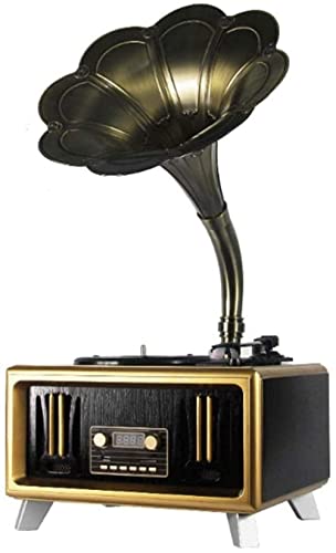 Tourne-disque, gramophone, phonographe antique, Bluetooth en bois massif gramophone avec klaxon en laiton reproduction enregistrement plaque (phonographe) - Les Beatles, Paul McCartney, John Lennon, RIngo Starr, George Harrison Tourne-disque, gramophone, phonographe antique, Bluetooth en bois massif gramophone avec klaxon en laiton reproduction enregistrement plaque (phonographe)