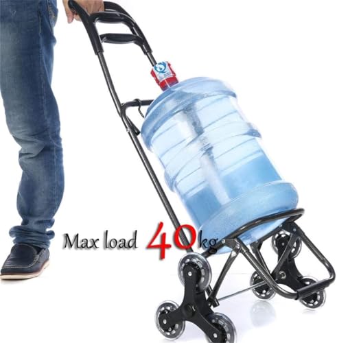 Trolleys, Carrito de Compras Plegable con Ruedas para Subir Escaleras, Bolsa Impermeable de 39L miniatura 5