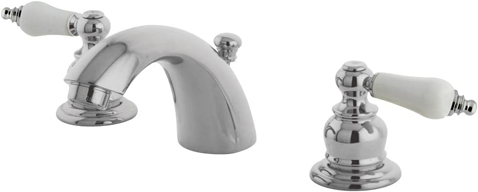 Kingston Brass KB941B Victorian Mini-Widespread Bathroom Faucet, Polished Chrome, 4.5 x 3.5 x 2.06