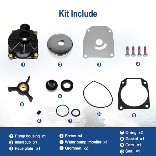 Image of MARKGOO Water Pump Repair Kit 438592 for Johnson Evinrude 25-50 HP Outboard