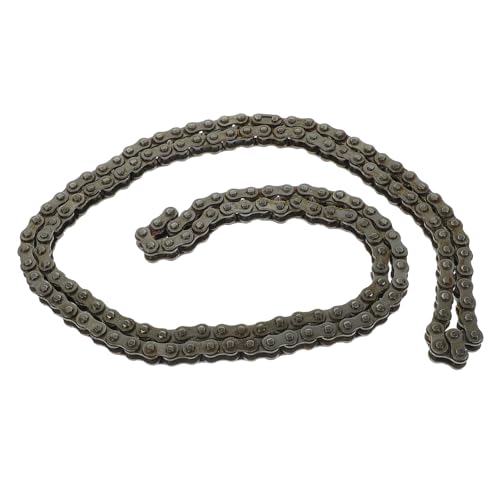 Cadena de rodillos de acero resistente para modificar karts y minibicicletas en plata 1