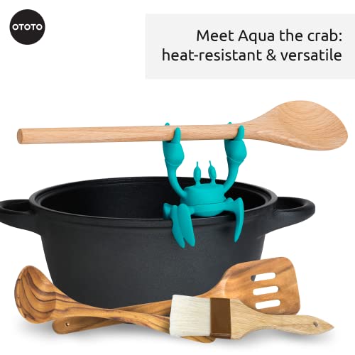 OTOTO Aqua the Crab Silicone Utensil Rest - Silicone Spoon Rest for Stove Top - BPA-Free, Heat-Resistant Kitchen and Grill Utensil Holder -... - Image 6