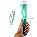Brush for Natural Hair-Detangler for Afro Textured 3a to 4c Kinky Wavy, Detangle Easily with Wet, Coily Hair, Dry, Curly,Conditioner, Improve Hair Texture-Easy Clean (Green)