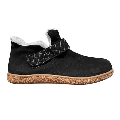 Bottes de neige femme doublure polaire chaude bout rond