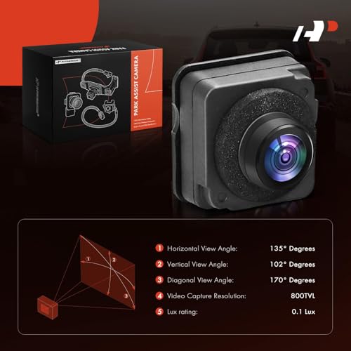 Image of A-Premium Park Assist Camera Rear View Backup Reverse Camera Compatible with Select Chrysler Models - 2015 2016 2017 2018 2019 300 - Replace# 68386753AD