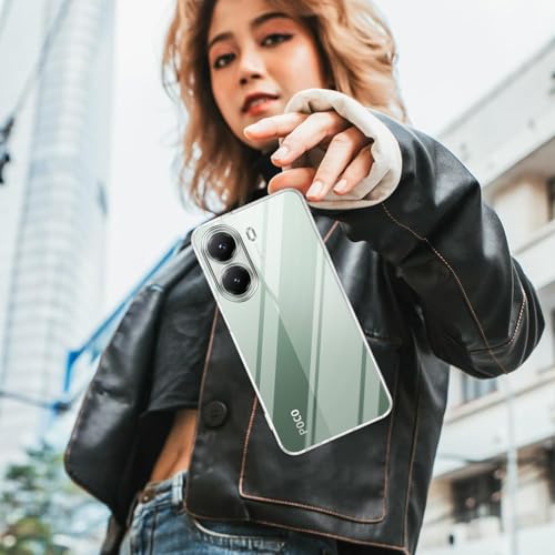 Image of Jkobi Silicone Back Cover Case for Poco X7 Pro 5G (Clear Shockproof Case with Camera Protection | Soft and Flexible | Transparent)