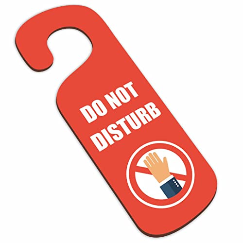 Image of KREEPO Do Not Disturb MDF Door Sign Hanger Size(24cm x 8.5cm) kr51