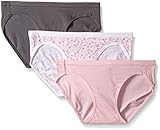 Hanes Women's Ultimate Cotton Stretch Bikini Panty Black (Pack of 3)