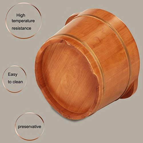 Balde de madera para spa de pies para adultos miniatura 2