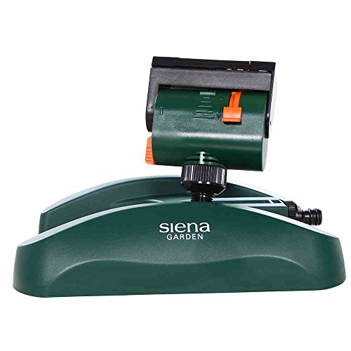 Siena Garden Viereckregner, Rasensprinkler, Rasensprenger, dunkelgrün, 28x23x17cm, 399875
