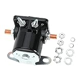 4 Terminal 12V DC Hot Rod Starter Solenoid Relay Heavy Duty Sw-3 For Ford For Jeep For Lincoln For Mercury Replace B-6A-11450A B6A-11002A B4TZ-11002-A C6AF C7AF C9AF C3912 2700006 2900550 SS581T