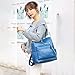 HGWSSY Women's Fashion Backpack Purse for Women Leather Multipurpose Design Ladies Shoulder Bag Travel bag Satchel Handbags Blue