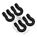 INJORA Metal Bumper D-Ring Tow Hook 4Pcs Mini Tow Hook for 1/24 RC Crawler Car Axial SCX24 Upgrade Parts, 7X10mm