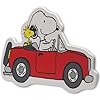 Open Road Brands Peanuts Snoopy and Woodstock in Red Car Wood Wall Decor - Fun Snoopy Wall Art for Home Decorating #1