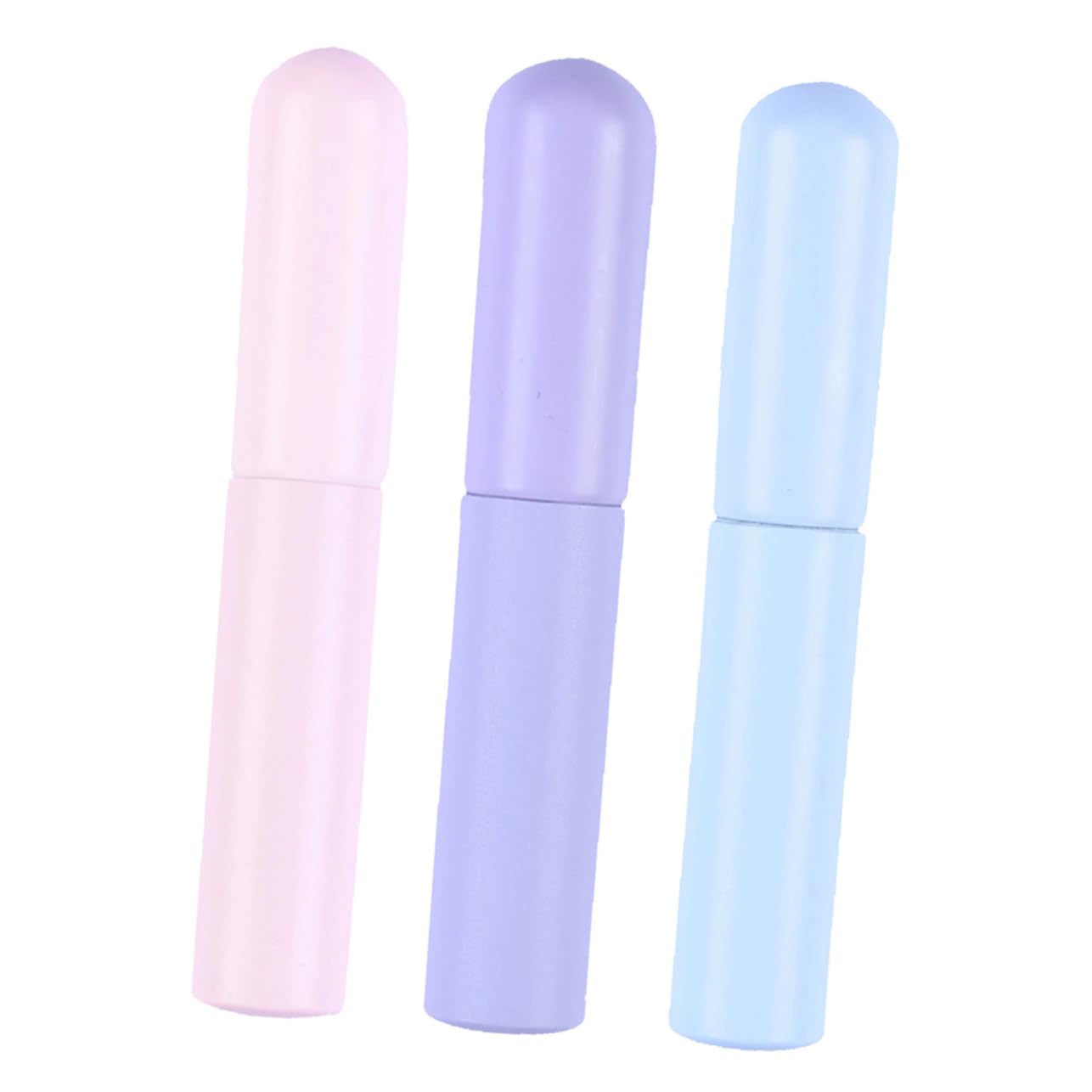 FOMIYES Silicone Lip Brush Set 3pcs Lip Makeup Applicator Brush Tool for Women