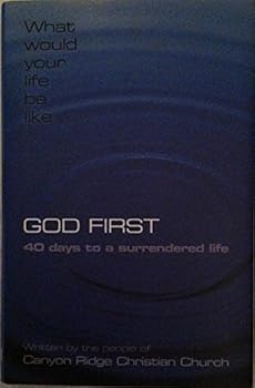 Hardcover God First, 40 Days to a Surrendered Life Book