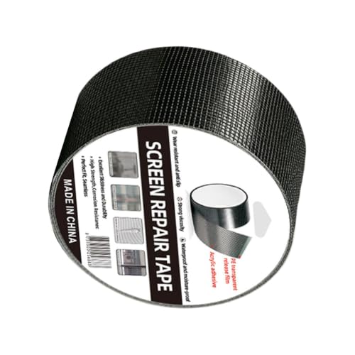 Genérico Kit de Reparación de Puerta Mosquitera | Cinta de Malla Barrera Flexible Autoadhesiva | Kit Reposición Mosquitera | para Patio, Porche, Autocaravana, Balcón, Tienda, Camper, Apartamento