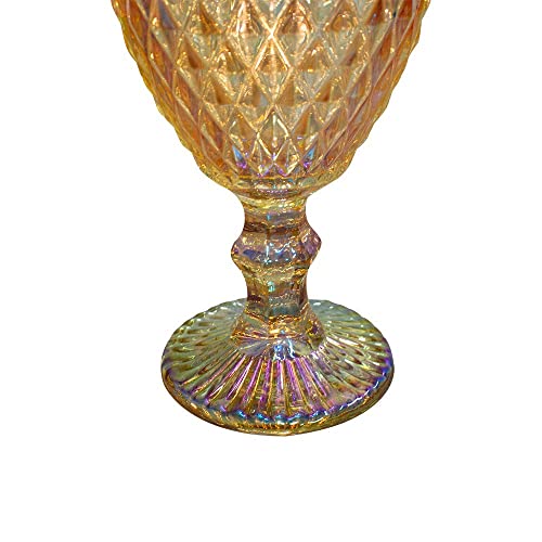 Jogo com 6 Taças em Vidro, Furta, Cor Ambar, Casambiente