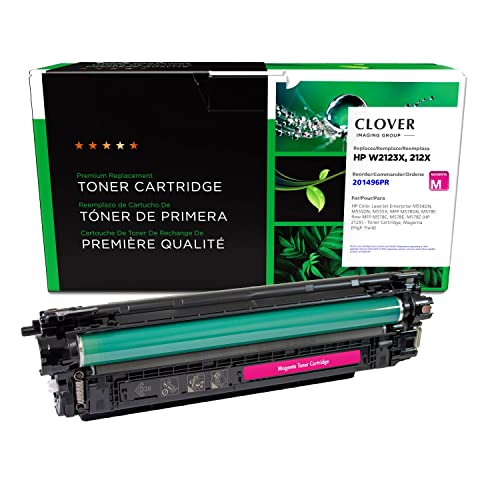 Toner magenta HP W2123X Clover réutilisé pour éviter les pannes d'encre