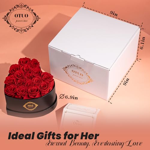 16-Preserved-Roses-in-Heart-Shaped-Box-Flowers-for-Delivery-Prime-Last-up-2-Years-Real-Forever-Flowers-for-Wife-Girlfriend-Mother-Eternal-Roses-for-Anniversary-Red 16 Preserved Roses in Heart Shaped Box Flowers for Delivery Prime Last up 2 Years Real Forever Flowers for Wife Girlfriend Mother Eternal Roses for Anniversary Red