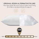 LAVANCE 2 Pack Luxury Hotel Fluffy Queen Sleeping Pillows | Brand New 3D Hollow Fiber Filling Brings Cloud-like Soft Comfort, Honeycomb Embossed Cover, Queen Size 20"x30"