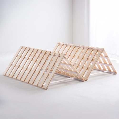 タンスのゲン ベッド クイーン すのこ 折りたたみ 【頑丈タイプ】 四つ折り 天然桐 極厚 すのこマット 湿気対策 結露対策 すのこベッド 滑り止め付き コンパクト 17600197(115263)