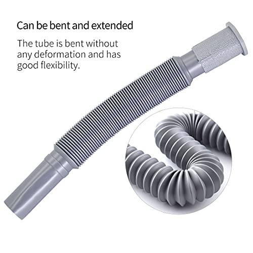 OLIREXD-Universal-Wash-Basin-Sink-Drain-Pipe-1-14-Inch-Install-Diameter-Plastic-Flexible-and-Expandable-Drain-Pipe-for-Kitchen-Bathroom-Sink-Gray