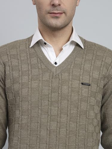 Image of eWools Men's Winterwear Woolen Striped Sweaters