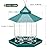 Hexagon House Bird Feeder - Squirrel Proof & 1000ml Large Capacity, Auto-Dispense Seed for Cardinals/Finches, Outdoor Hanging with Drain Holes (one Green)