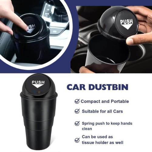 SUPERSTUD 6 Pcs - Car Duster Microfiber Brush Long-1 | Glass Wiper Cleaning Tablets 2Pcs | 1Pcs Car Dustbin | 1Pcs Microfiber Cloth | 1Pcs Interior Cleaning Brush | 1Pcs AC Vent Brush - Blue Color - Image 5 thumbnail