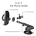 GreatYYT 3-in-1 Car Phone Mount, Air Vent & Dashboard & Windscreen Car Phone Mount Holder for Cell phone X 8 8Plus 7 7Plus 6 6s 6Plus 5s Samsung Galaxy S8 S7 S6 note 8 7 LG Nexus Sony Nokia GPS etc