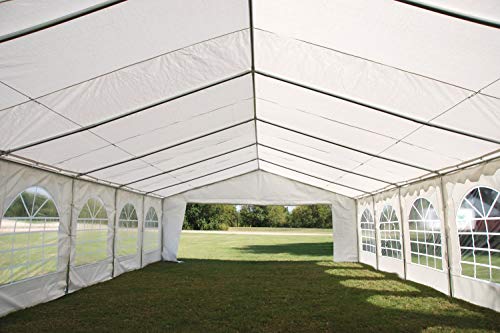 White 40'X20' Budget Pe Party Tent Canopy Shelter With Waterproof Top #TOP13