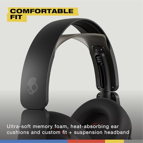 undefined Skullcandy Crusher PLYR 720 Wireless Gaming Headset, Ultimate Immersion and Comfort, THX Spatial Audio and Multi-Sensory Bass, Removable Mic, PC, PlayStation, Nintendo, Multi-Platform - Digi-Black の商品画像 7