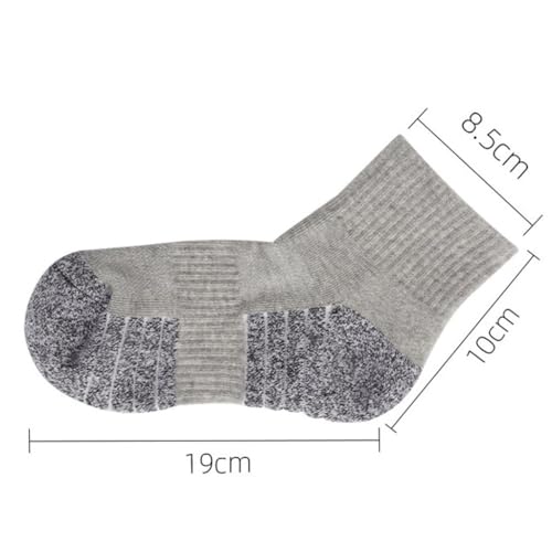 Outdoor Sports Socks with Thickened Towel Soles, Mountaineering and Hiking Socks,(Gray)4