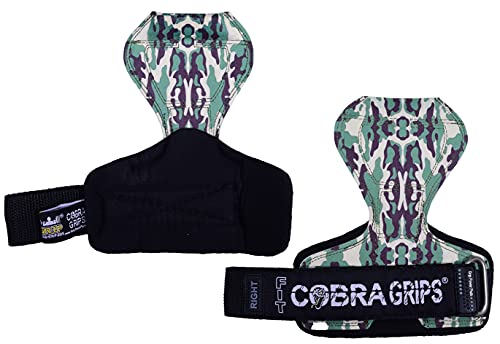 Image of Cobra Grips Weight Lifting Gloves with Adjustable Neoprene Padded Wrist Wraps - Heavy Duty Alternative to Power Lifting Hooks for Deadlifts