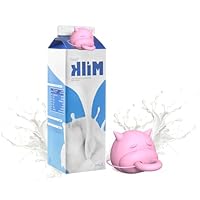 svpfuo Kuheuter Aufsatz Milch, Euter Milchpackung, Euter Aufsatz für Milch, Geeignet Fürküche, Wohnzimmer, Picknick, Camping, Sommerlager-Spaß Flaschendeckel Zum Ausgießen Von Milch