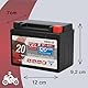 CARTEC Motorradbatterie YB4L-B, 4Ah 120A, Gel Technologie Motorrad-Starter-Batterie, Erstausrüsterqualität, zyklenfest, lagerfähig, wartungsfrei, schwarz