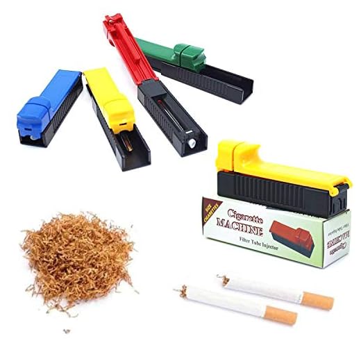 2 PCS Manual Cigarette Tobacco Injector Rolling Machine Single Tube Filling Roller Maker Smoking(Random Color)