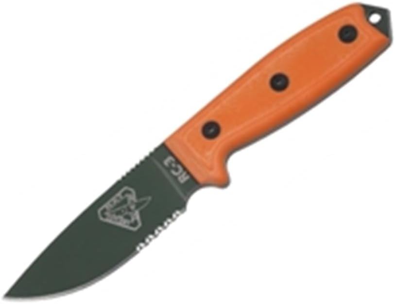 ESEE Model 3 OD Bld Serrated G-10 Handle + Sheath 3S-OD